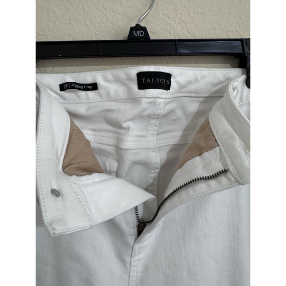 Talbots Jeans Womens 20W White Jegging Crop Simply Flattering Collection Stretch - Picture 5 of 11